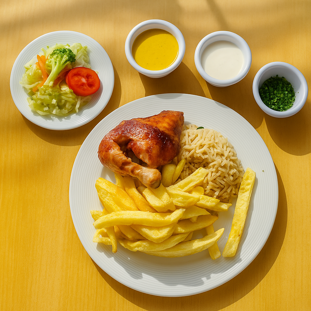 Resultado enriquecidos en la SERP de Google al buscar 'mostro pollo a la brasa'