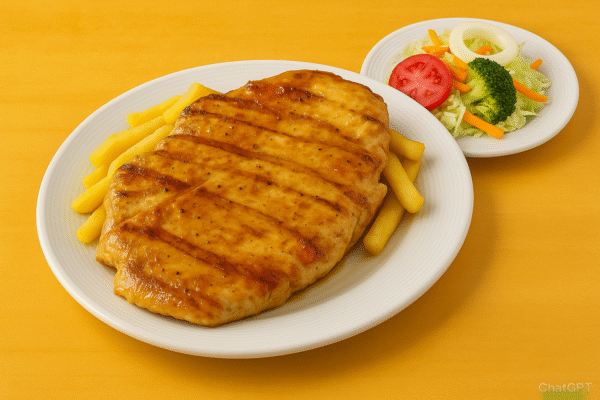 Resultado enriquecidos en la SERP de Google al buscar 'pechuga a la parrilla'